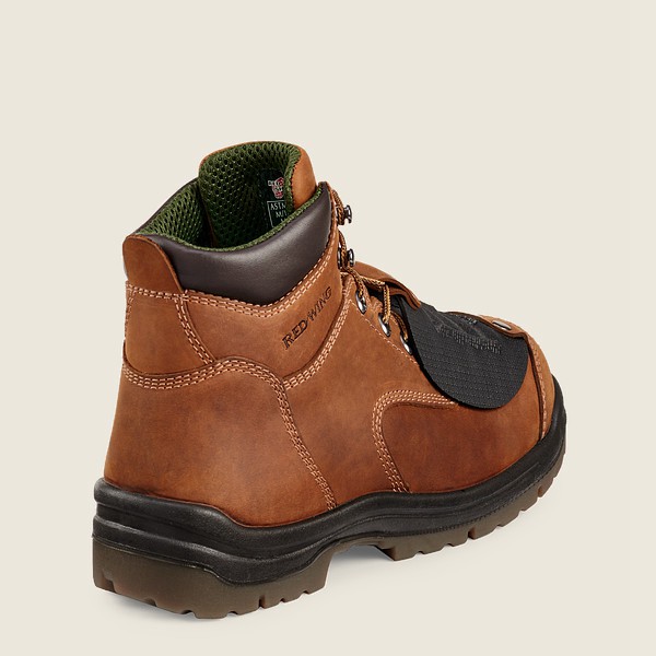 Red Wing Safety Bot Erkek - King Toe® - 6-Inch Toe Metguard - Kahverengi - 18THPSJIL